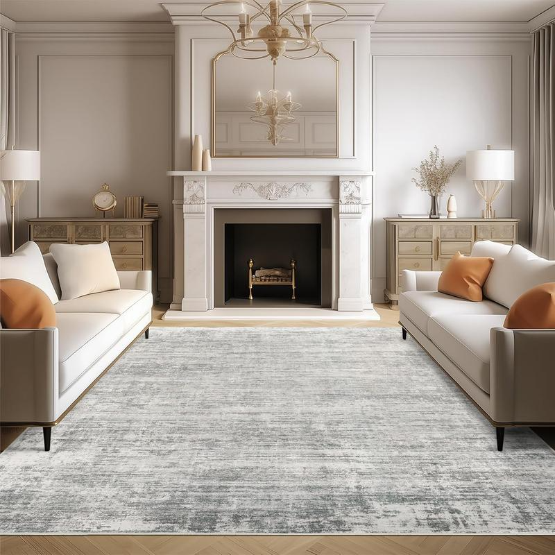Geometric Indoor Area Rug – Soft Machine Washable Carpet, Non-Slip & Stain-Resistant Floor Mat for Living Room, Bedroom & Home Decor