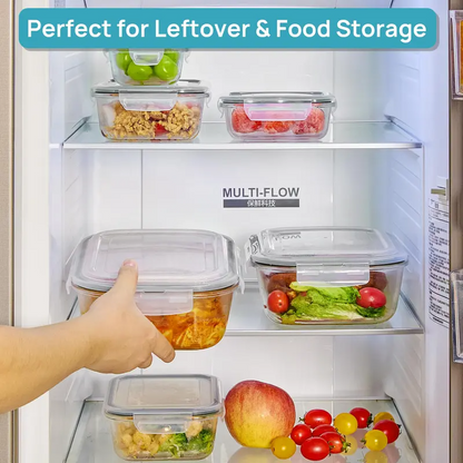 BIG SAVINGS, LIMITEDTIME!!18-Pack GlassFood StorageContainers withAirtight Lids -Stackable Meal PrepSet for KitchenOrganization, Lunch,Oven, Microwave &Freezer Safe