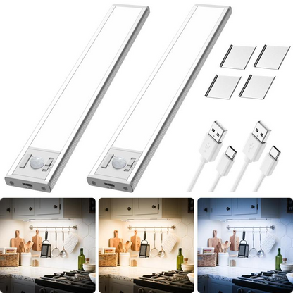 Light Up Dark Corners Instantly – Motion Sensor LED Lights for Kitchen Cabinets, Closets, Pantries & Stairs