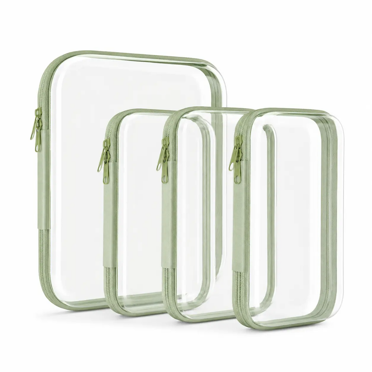Clear Zipper Storage Organizer – Transparent Hard Shell Travel Case for Makeup, Toys, Tools & Everyday Essentials