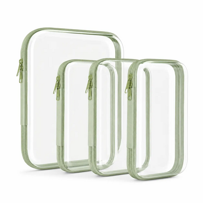 Clear Zipper Storage Organizer – Transparent Hard Shell Travel Case for Makeup, Toys, Tools & Everyday Essentials