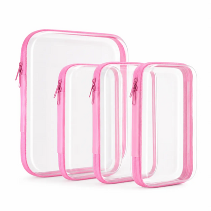Clear Zipper Storage Organizer – Transparent Hard Shell Travel Case for Makeup, Toys, Tools & Everyday Essentials