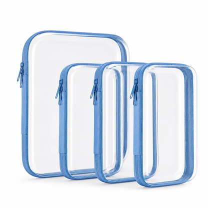 Clear Zipper Storage Organizer – Transparent Hard Shell Travel Case for Makeup, Toys, Tools & Everyday Essentials