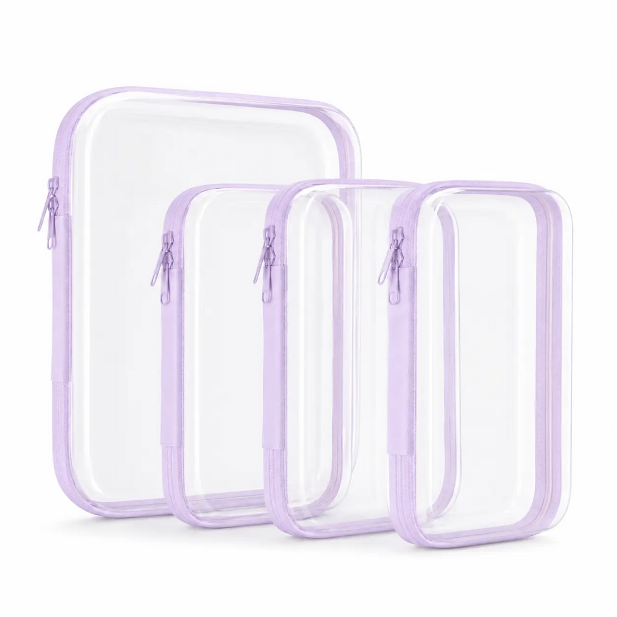 Clear Zipper Storage Organizer – Transparent Hard Shell Travel Case for Makeup, Toys, Tools & Everyday Essentials