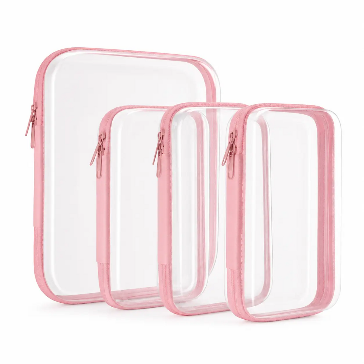 Clear Zipper Storage Organizer – Transparent Hard Shell Travel Case for Makeup, Toys, Tools & Everyday Essentials