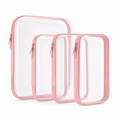Clear Zipper Storage Organizer – Transparent Hard Shell Travel Case for Makeup, Toys, Tools & Everyday Essentials