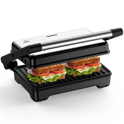 Make Breakfast in Minutes – 1200W Electric Sandwich Maker with Non-Stick Plates for Quick, Delicious Meals at Home