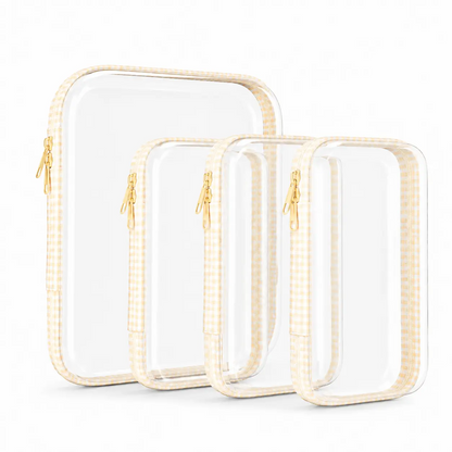 Clear Zipper Storage Organizer – Transparent Hard Shell Travel Case for Makeup, Toys, Tools & Everyday Essentials