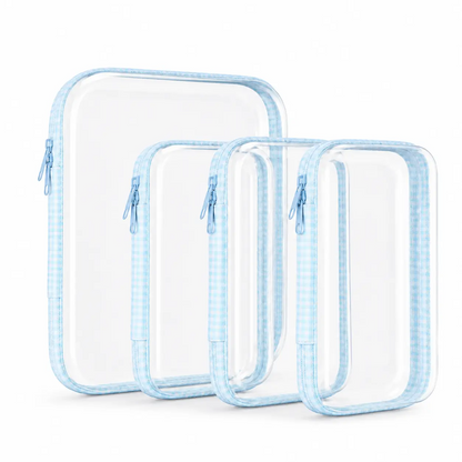 Clear Zipper Storage Organizer – Transparent Hard Shell Travel Case for Makeup, Toys, Tools & Everyday Essentials