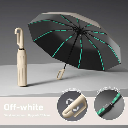 Automatic Folding Umbrella, 1 Count/60pcs Portable Rain Umbrella with Loop Buckle, Windproof & Waterproof Umbrella for Men & Women