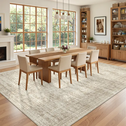 Geometric Indoor Area Rug – Soft Machine Washable Carpet, Non-Slip & Stain-Resistant Floor Mat for Living Room, Bedroom & Home Decor