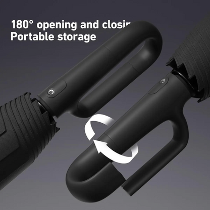 Automatic Folding Umbrella, 1 Count/60pcs Portable Rain Umbrella with Loop Buckle, Windproof & Waterproof Umbrella for Men & Women