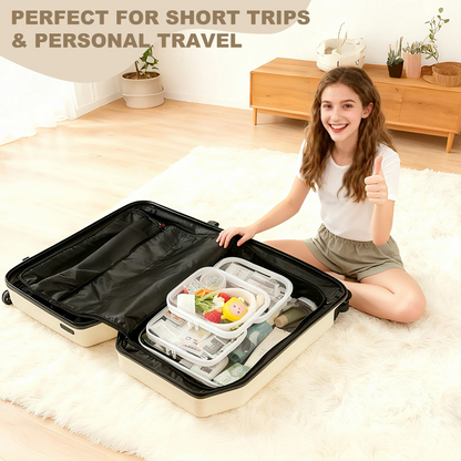 Clear Zipper Storage Organizer – Transparent Hard Shell Travel Case for Makeup, Toys, Tools & Everyday Essentials