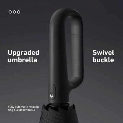Automatic Folding Umbrella, 1 Count/60pcs Portable Rain Umbrella with Loop Buckle, Windproof & Waterproof Umbrella for Men & Women
