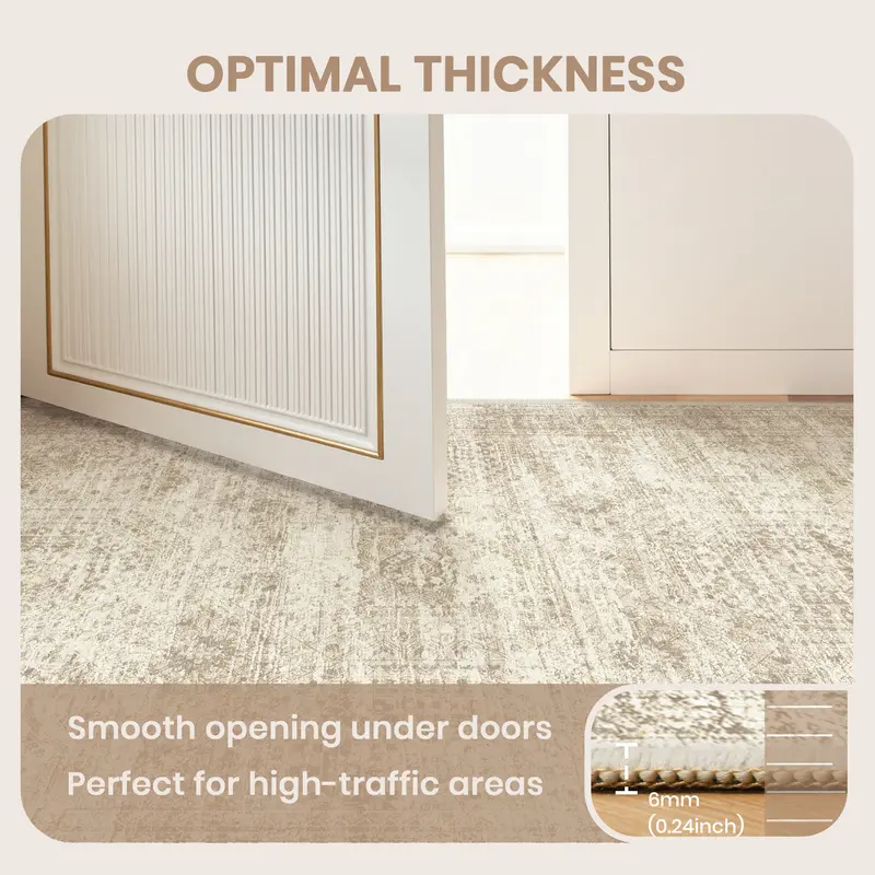Geometric Indoor Area Rug – Soft Machine Washable Carpet, Non-Slip & Stain-Resistant Floor Mat for Living Room, Bedroom & Home Decor